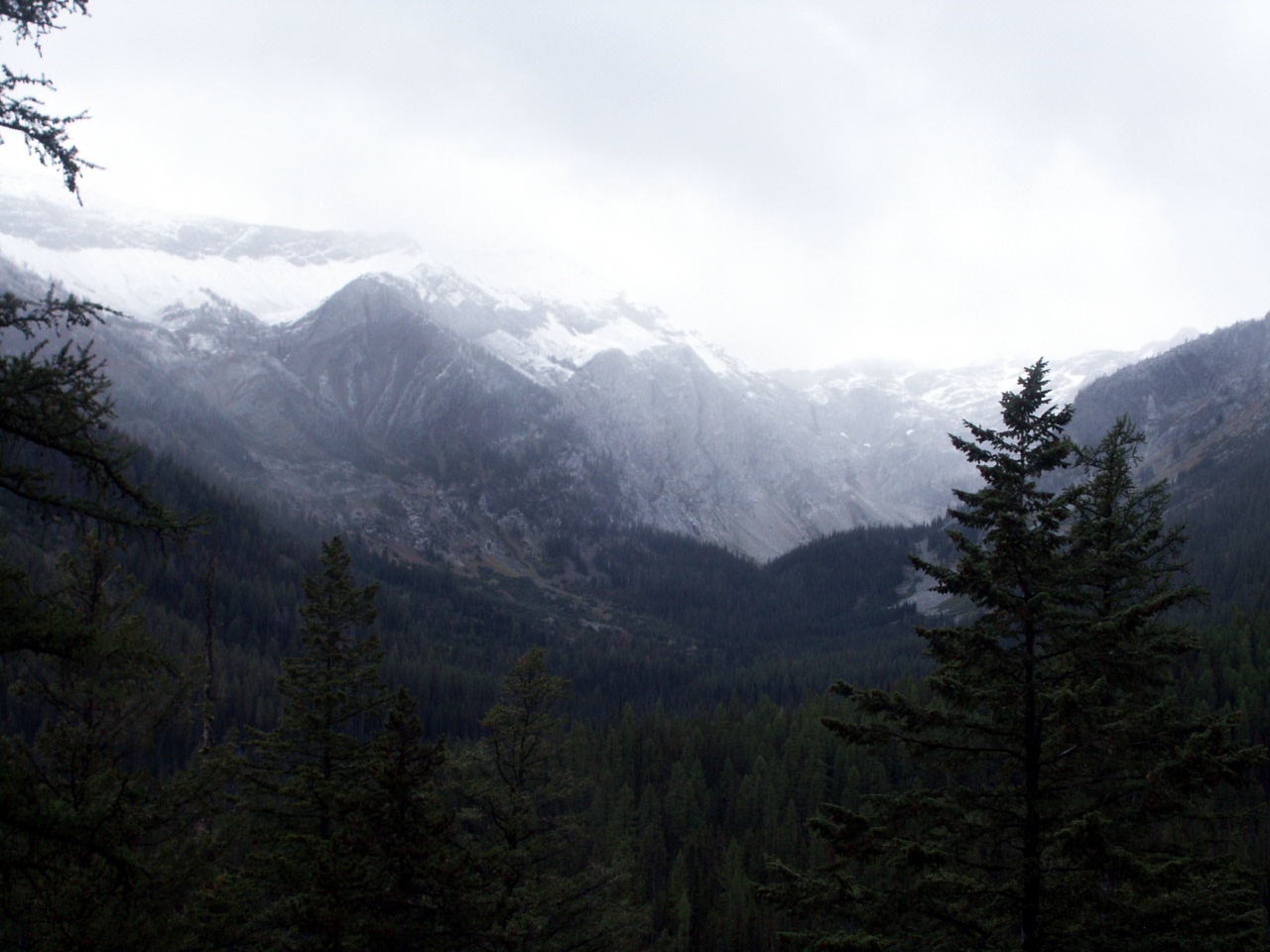 Snow above the West Wallowa