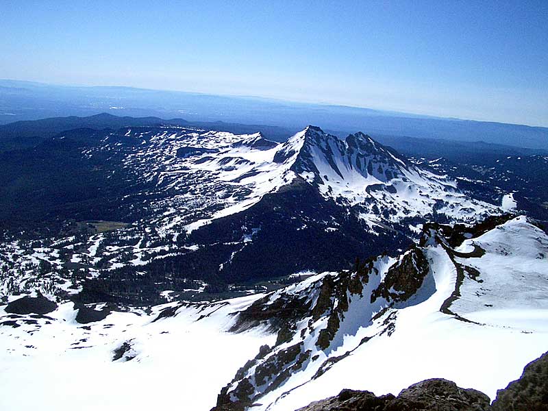 Prouty on left, Old Crater on right