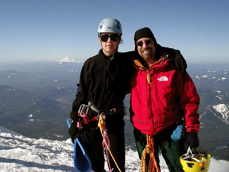 April and Jeremy on the summit