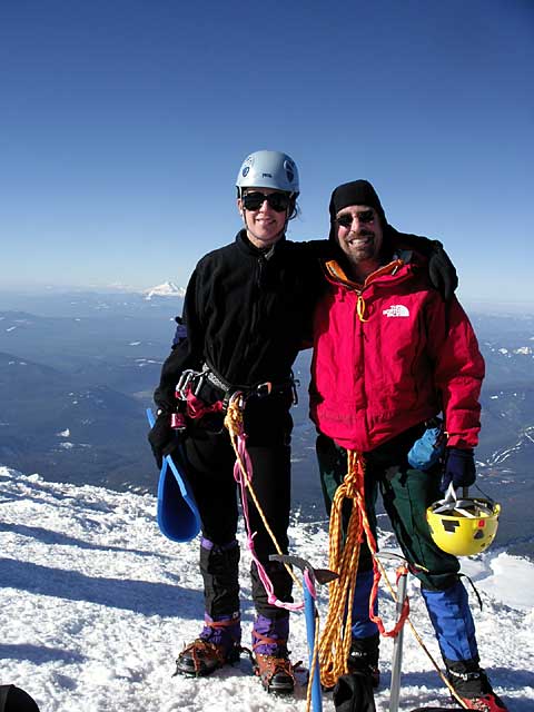 April and Jeremy on the summit