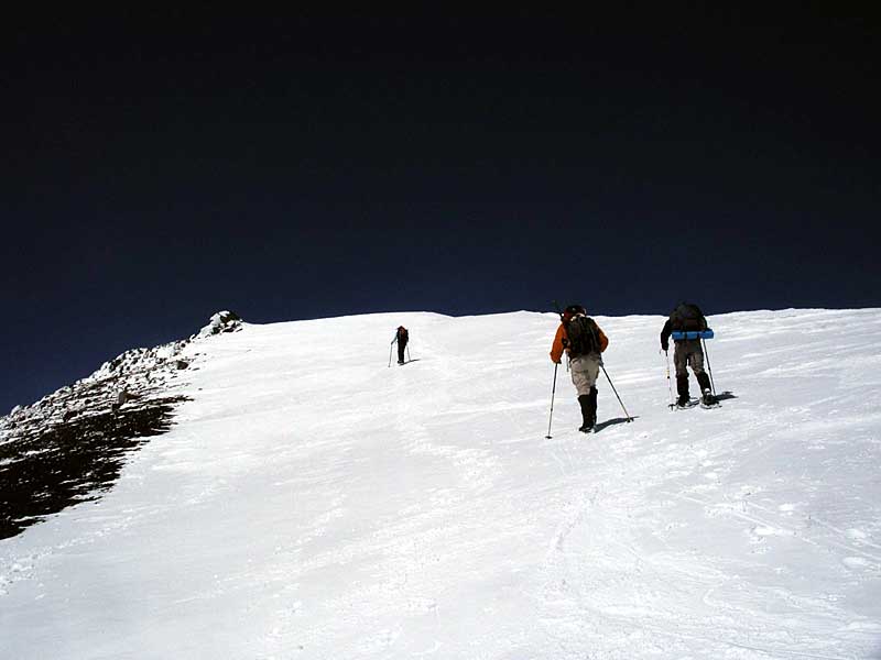 Headed towards the true summit