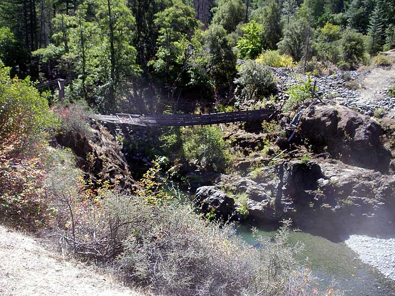 Dilapidated bridge over the South Fork of the Salmon