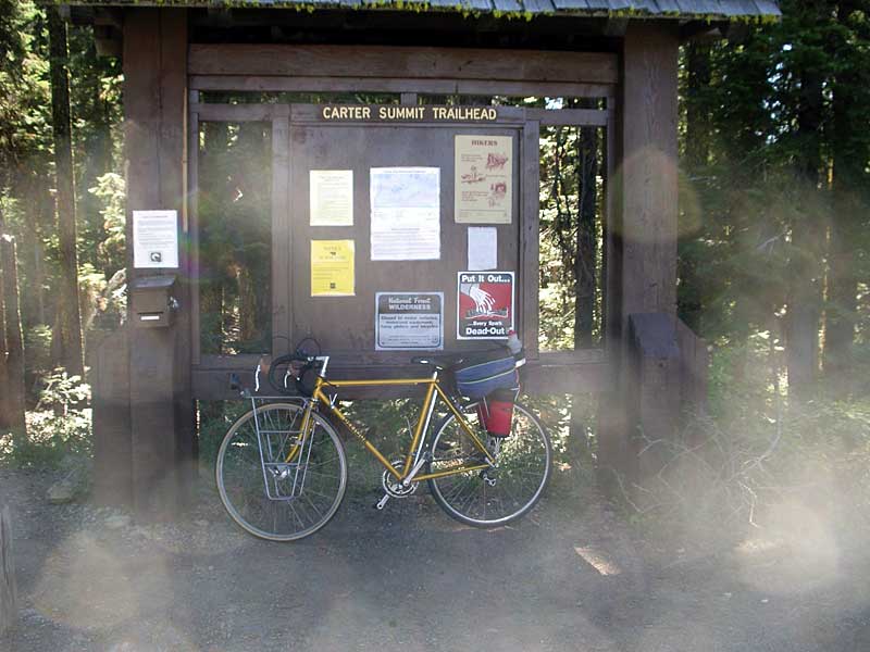 My bike at Carter Summit