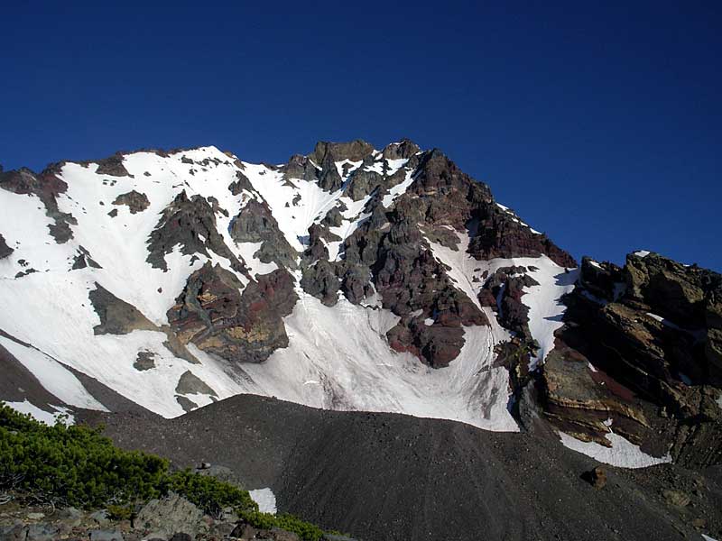 Thayer Glacier with the summit above