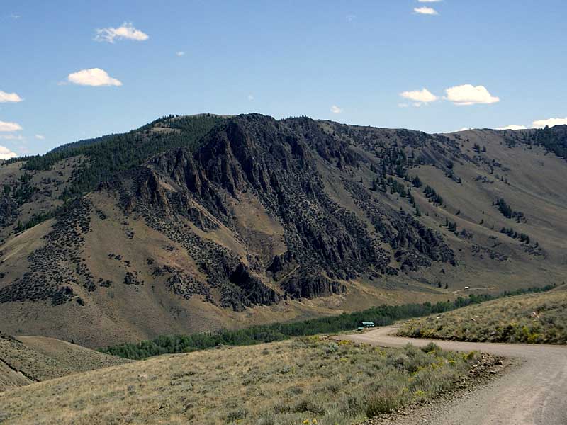 Bonanza to Chalis road, near corkscrew grade