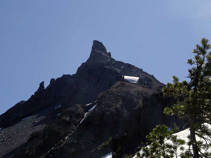 Pinnacle from a little ways up the climbers trail