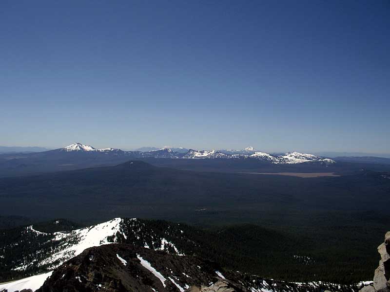 Crater Lake rim from chicken point