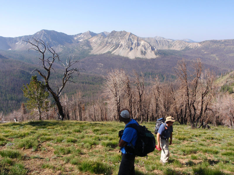 Climbing the west ridge