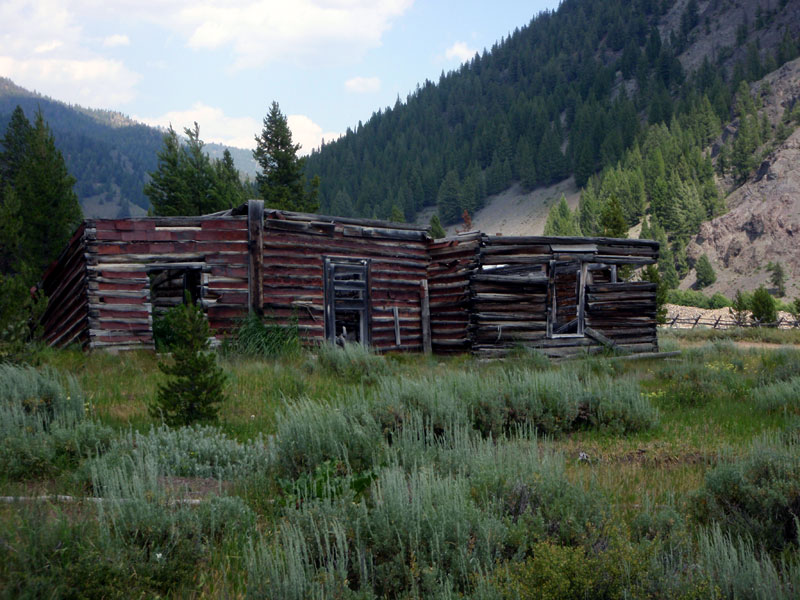 Ruins in ghost town of Bonanza