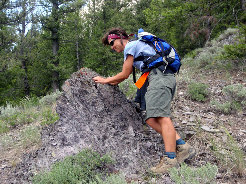 Juli makes a first ascent