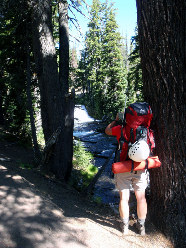 Photo op along Fall Creek