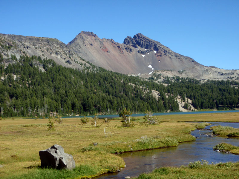 Broken Top from the South Sister spring