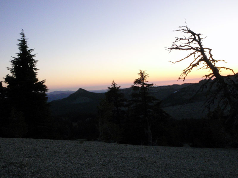 Sunset and Devils Peak