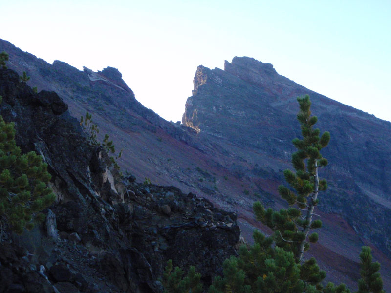 Ridge to the false (south) summit