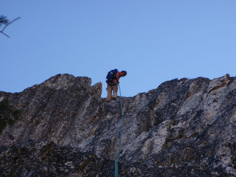 Juli starts first rappel