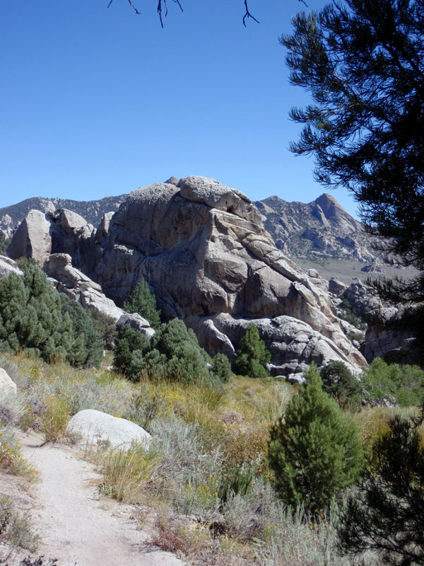 View on the way down to Flaming Rock