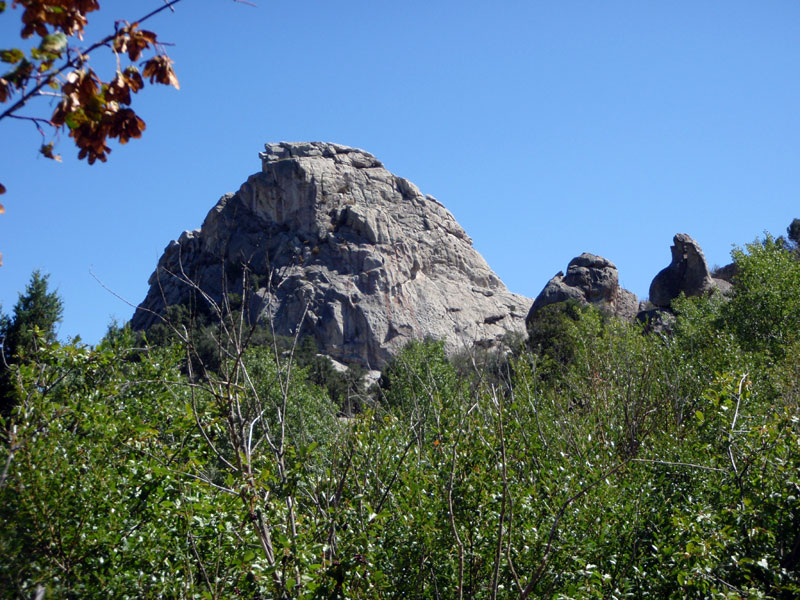 View from bottom of east side of Flaming Rock