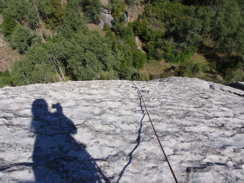 Looking down from top of second pitch of Rain Dance