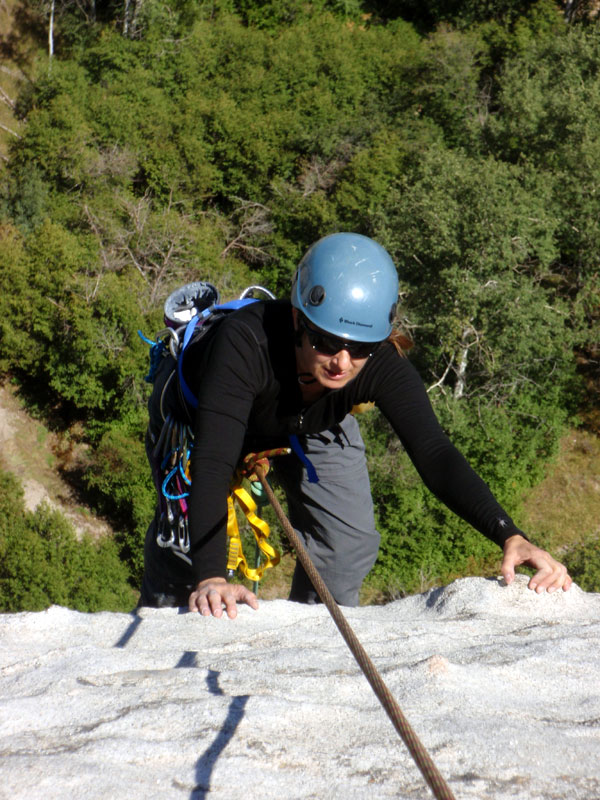 Sue nears top of Rain Dance