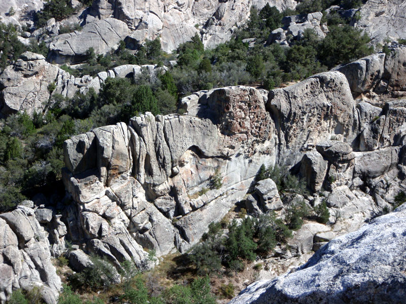 Rocks east of Flaming Rock