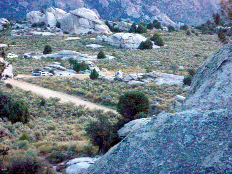 Camp from west side of Elephant Rock, Sept 4