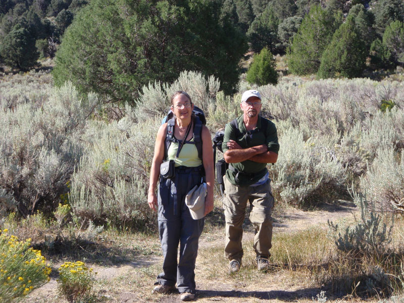 Sue and Doug on trail to Stripe Rock