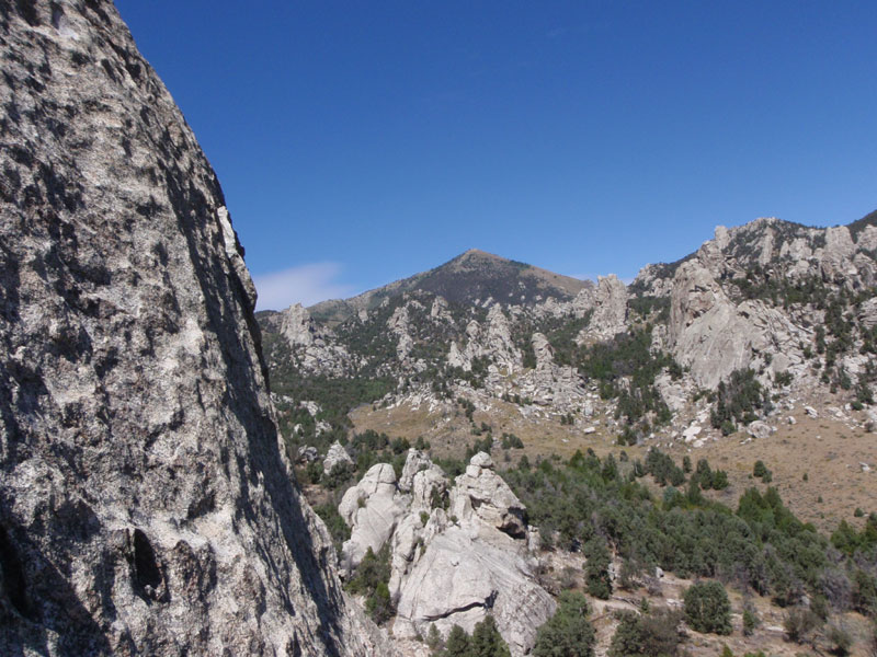 View from top of second pitch, Cruel Shoes