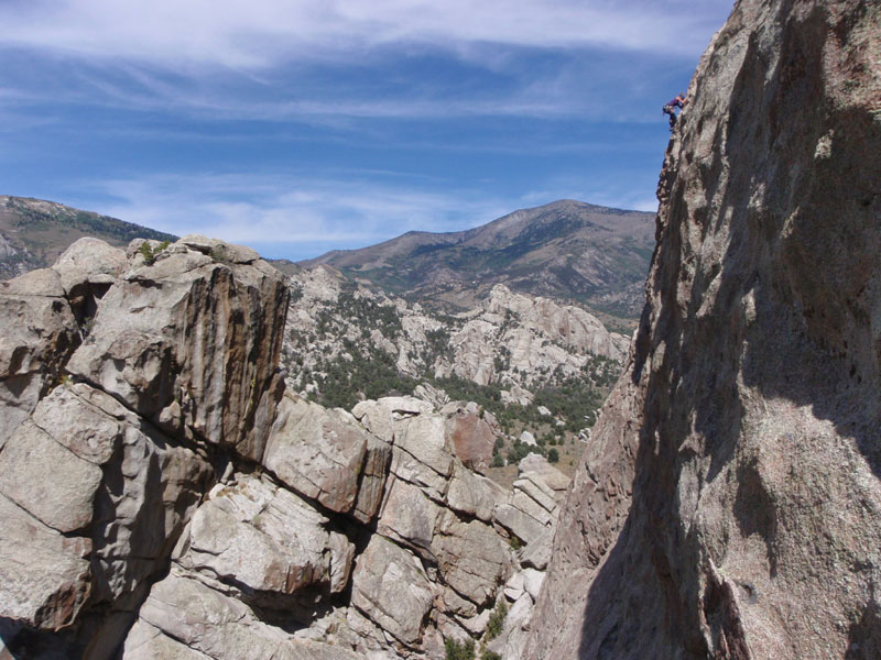 North from top of second pitch of Zinger