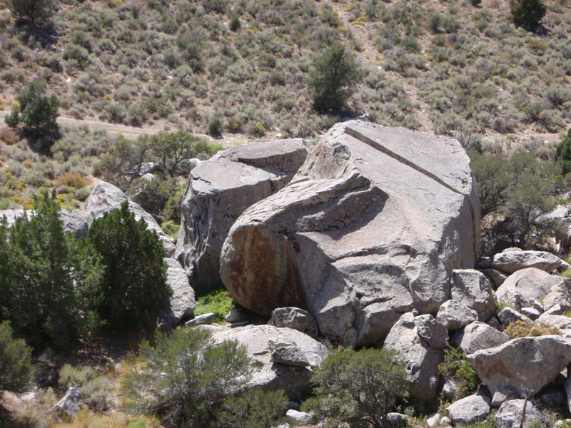 Rocks below