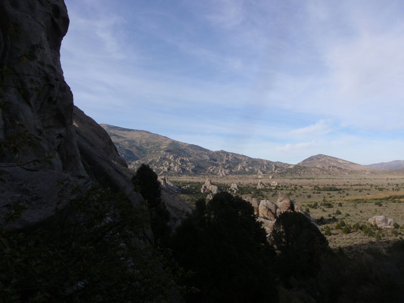 View to north from east side, Castle Rock
