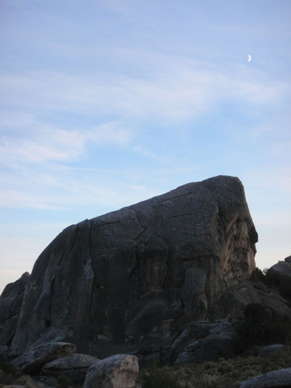 Moon over Elephant Rock