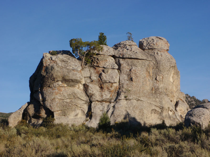 Rock by the road