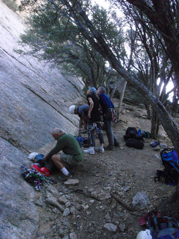 Getting ready to climb