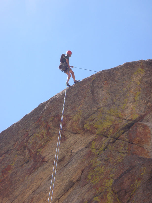 Doug starts rappel