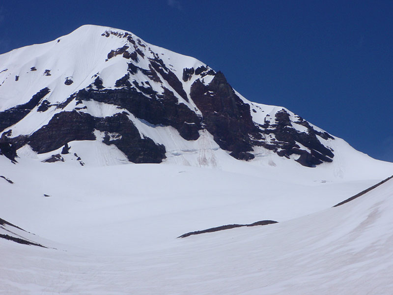 Schrunds above the Hayden