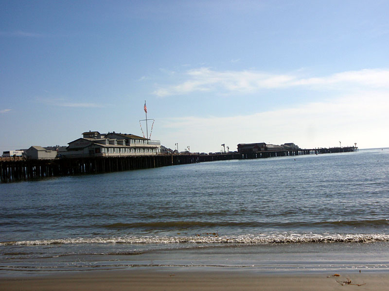 wharf from the shore