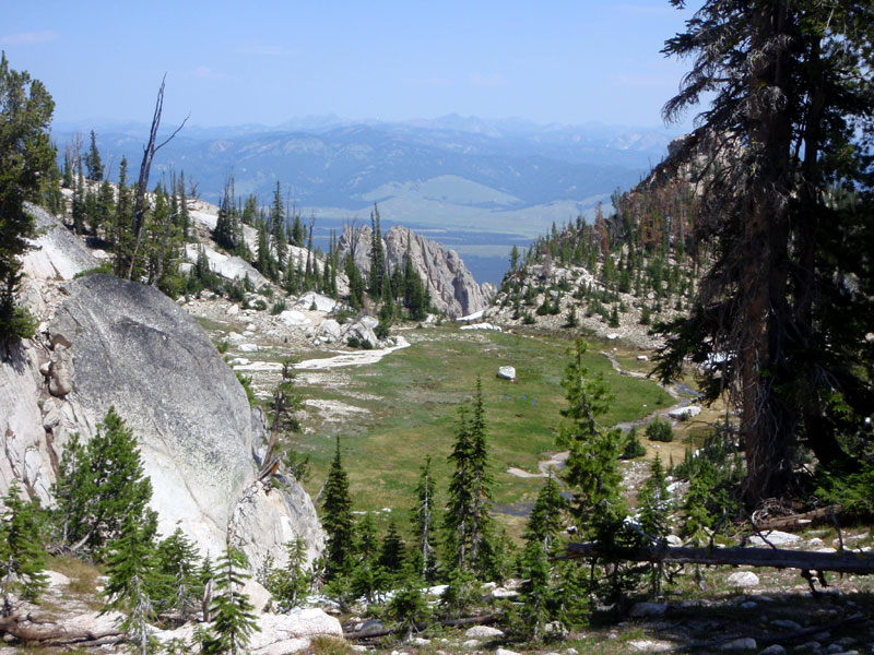 Valley on east side of McGown