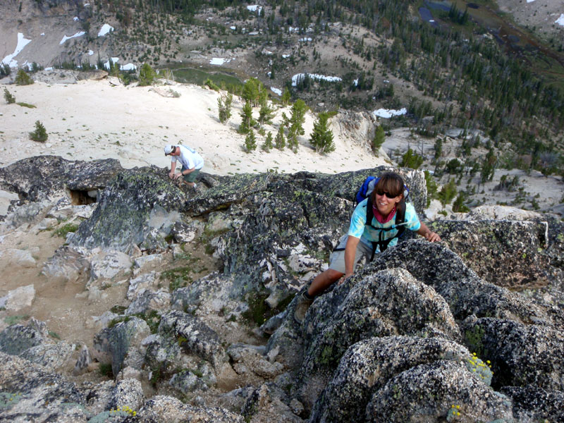 Mark and Juli descending McGown