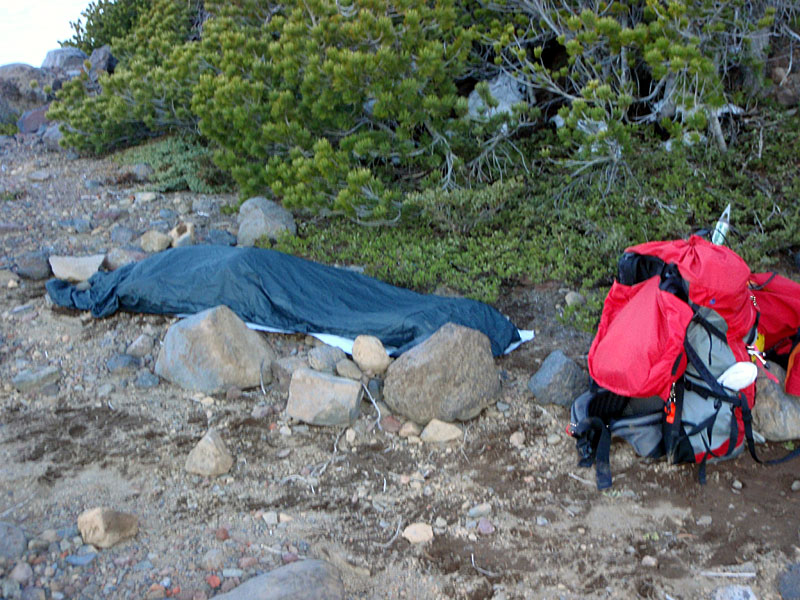 Bivy among the rocks