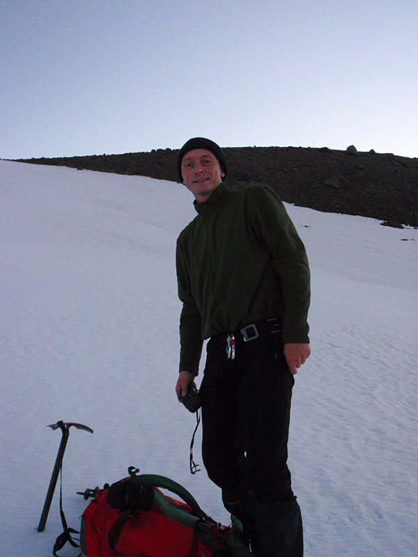 Lubos by the glacier