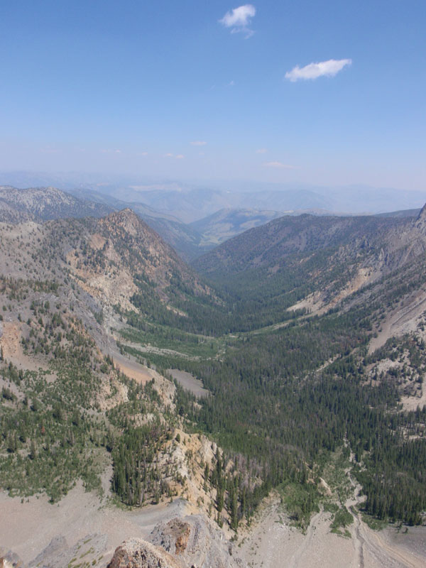 Looking down Slate Creek