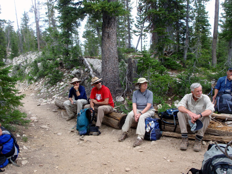 Resting at the Alpine Lake junction