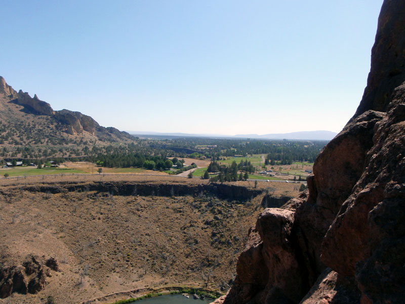 View towards lot from top of first pitch