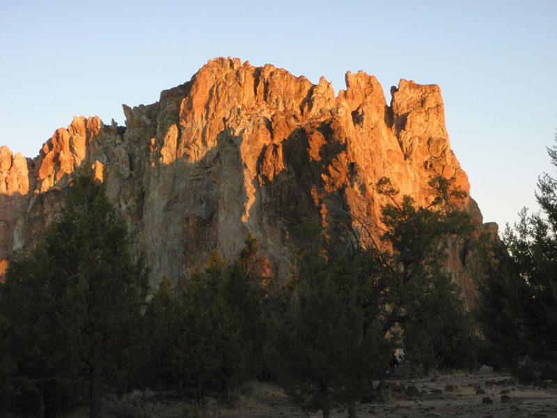 Thursday morning light on Smith Rock group