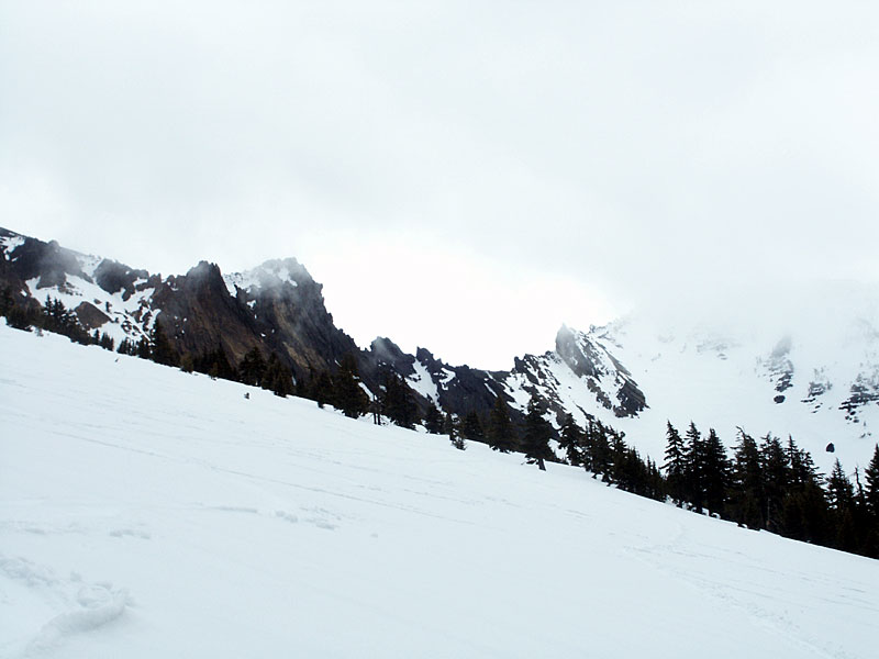 Ridge south of the peak