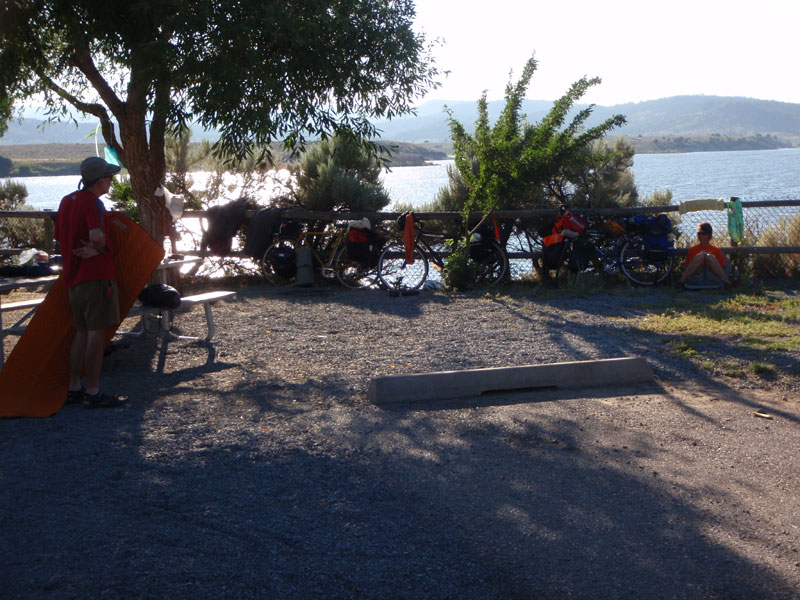 Campsite at Unity Lake State Park