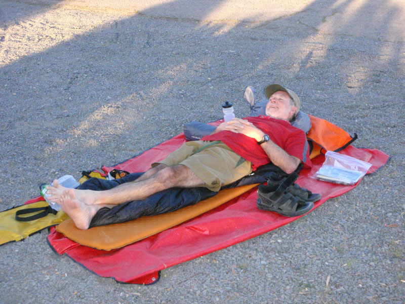 Relaxing after the big climbs