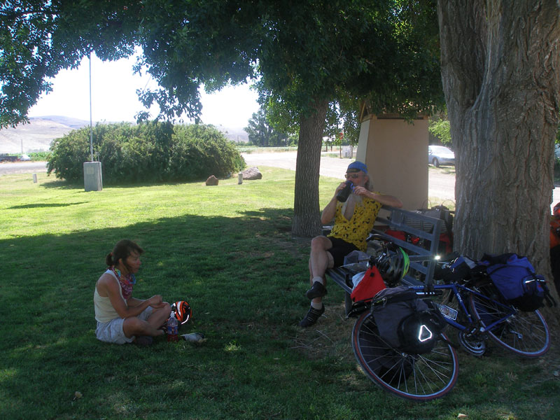 Lunch at the Brogan city park