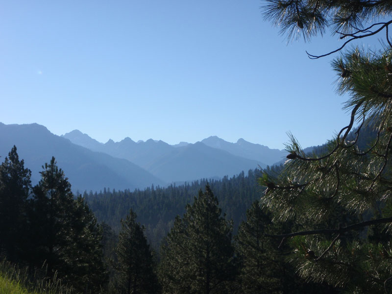 First view of the Sawtooths