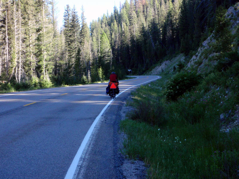 John on the climb